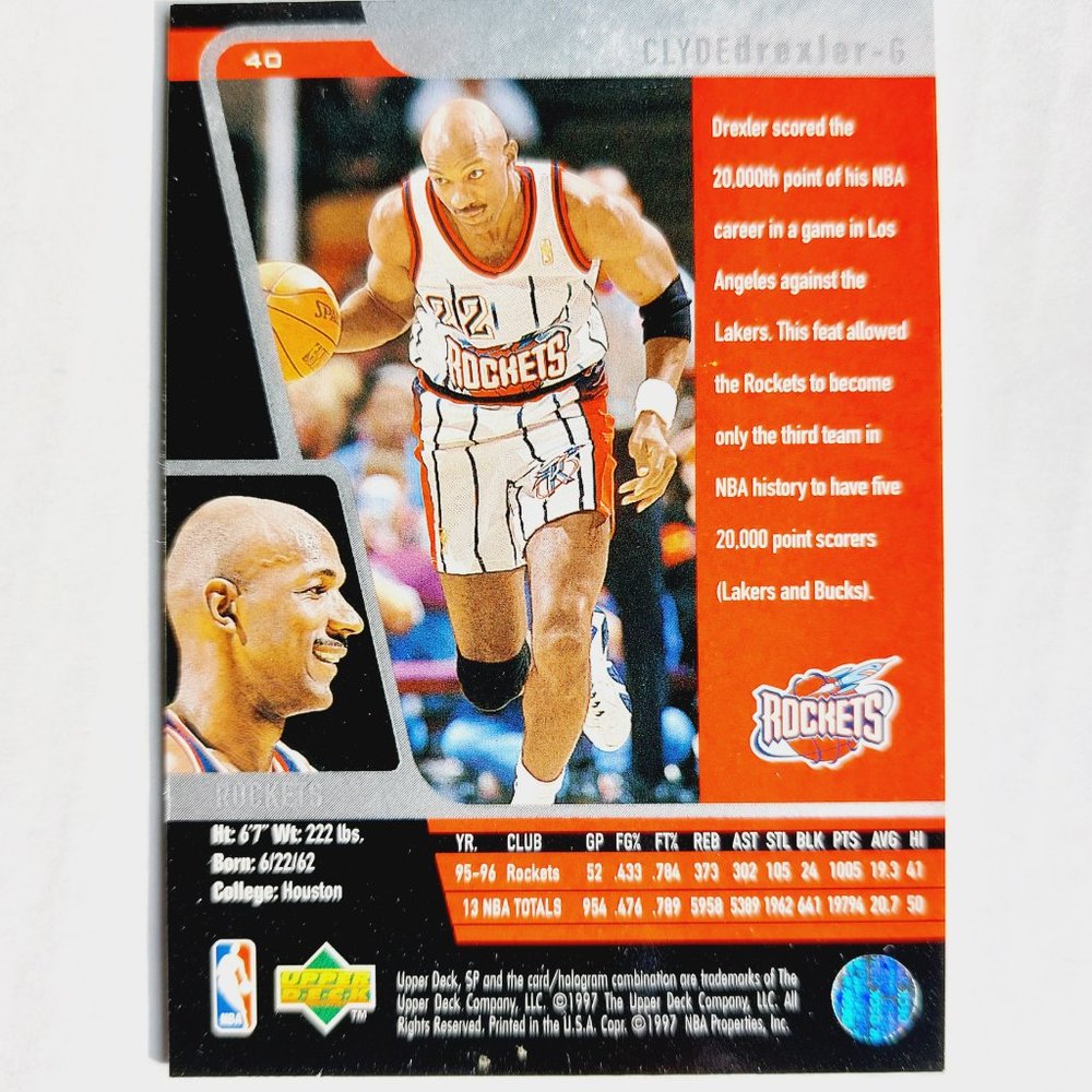Houston Rockets (Clyde Drexler) - BKBL [11_CD2] - Picture 3 of 3